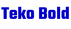 Teko Bold police de caractère
